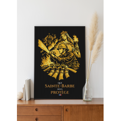 copy of copy of copy of Affiche : Sapeurs-Pompiers, que Sainte-Barbe nous protège