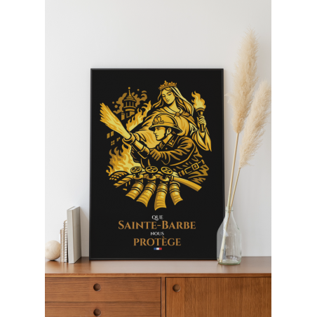 Affiche : Que Sainte-Barbe nous protège - Janvier 2026